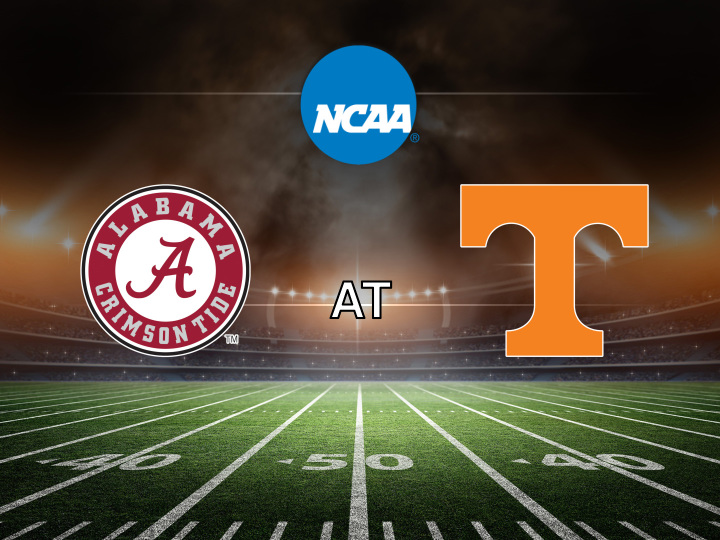 Alabama Tennessee (Saturday October 24) on TV Channels and