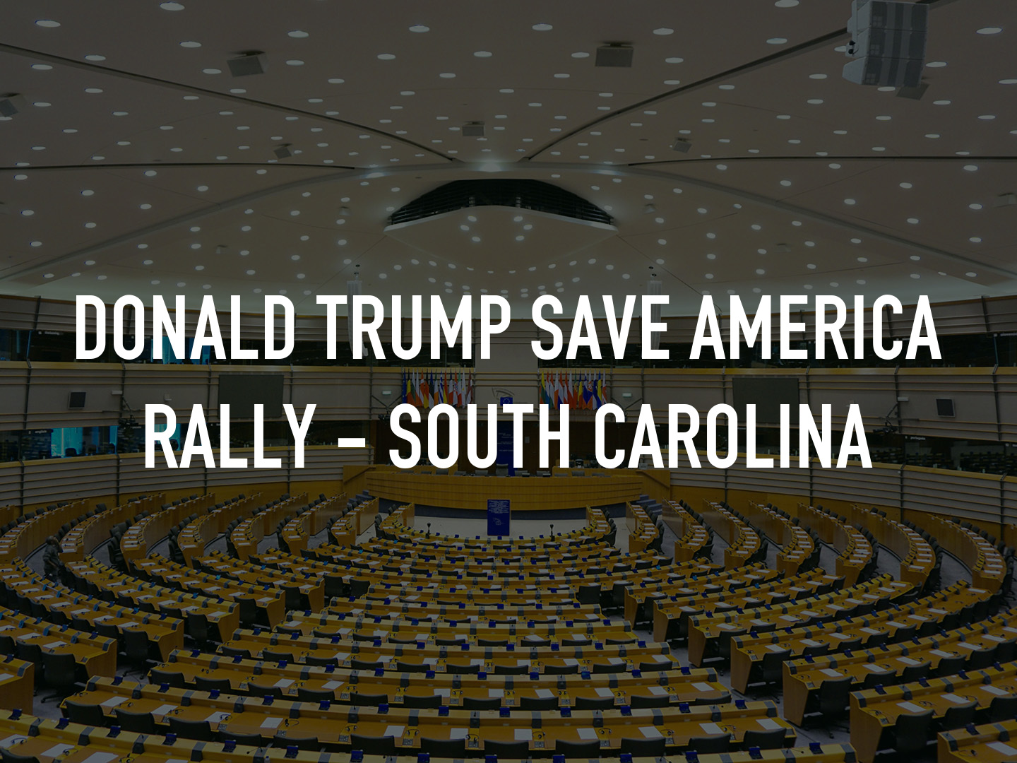 Donald Trump Save America Rally South Carolina on TV Channels and