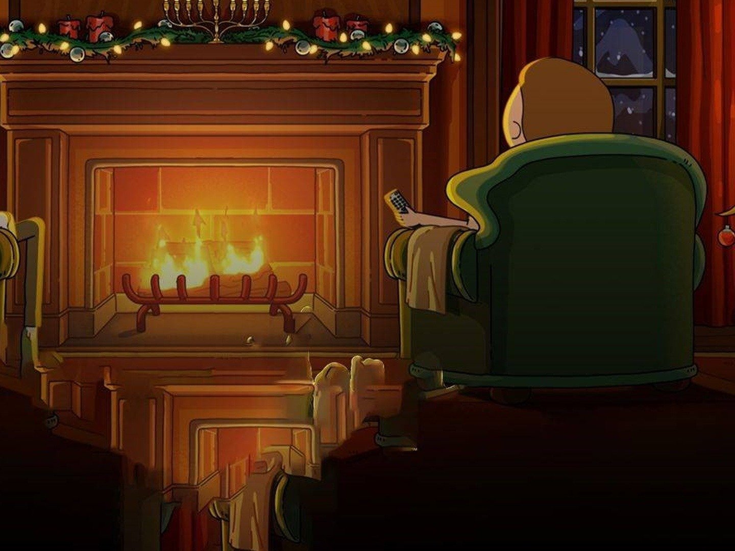 Rick and Morty A Very Merry Rickmas Yule Log on TV Channels and